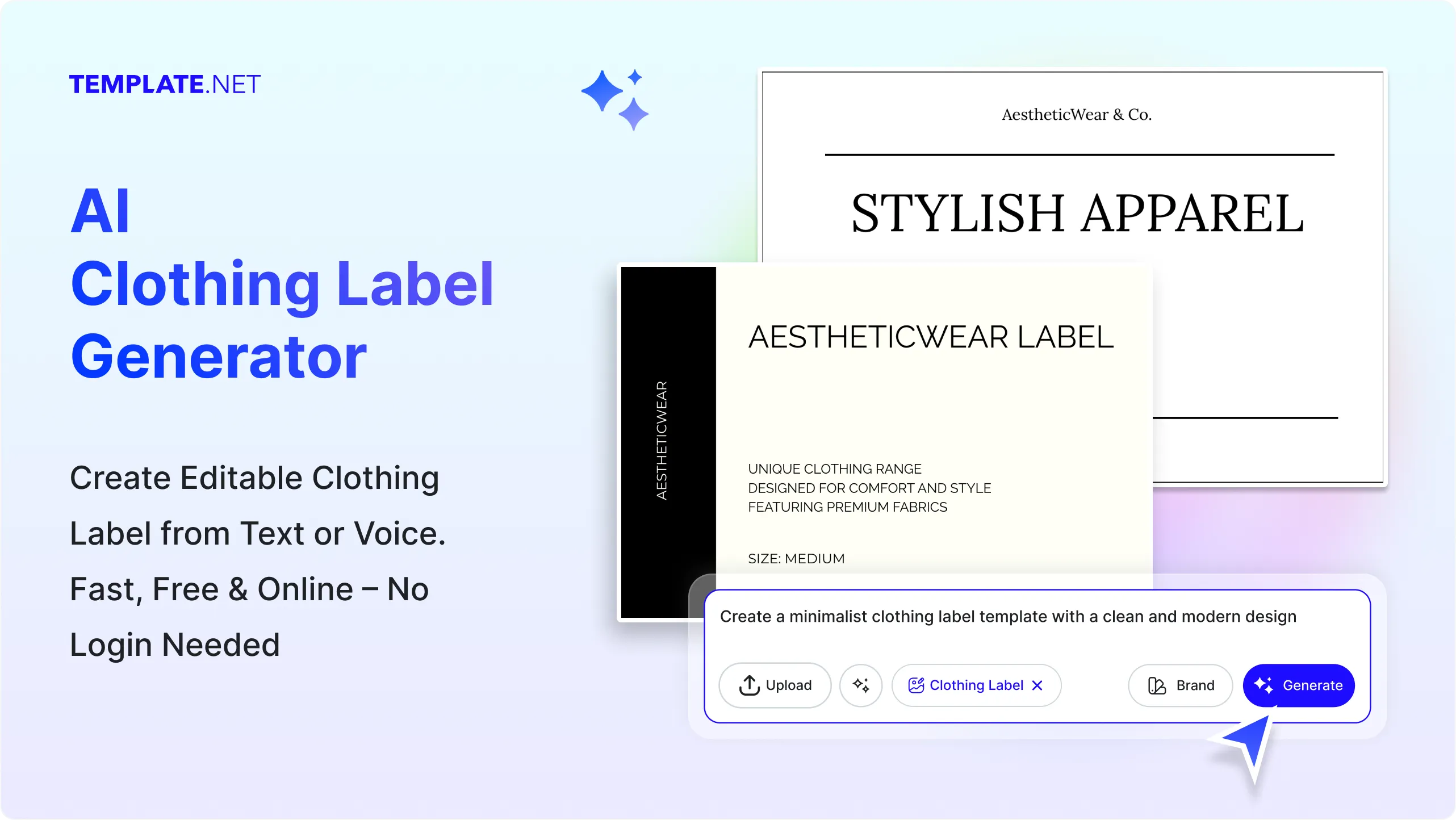 Free AI Clothing Label Generator, Free Online Label Maker